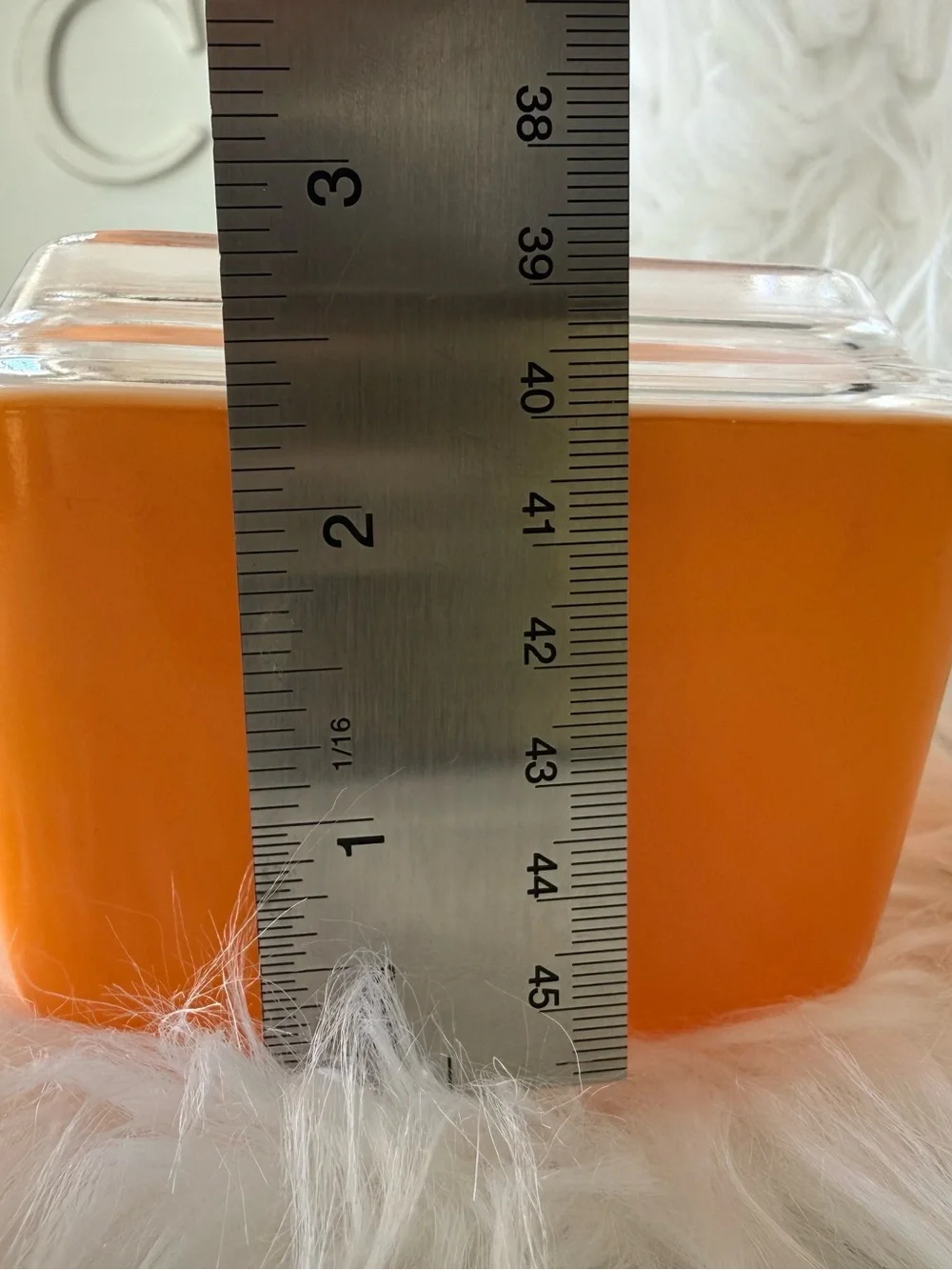 Vintage Pyrex 501-B Orange Fridgie 1.5 Cup Refrigerator Dish 501-C Lid